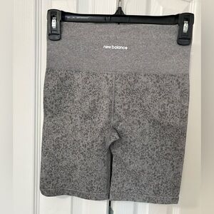 New Balance Women's Heathered Gray Bike Shorts